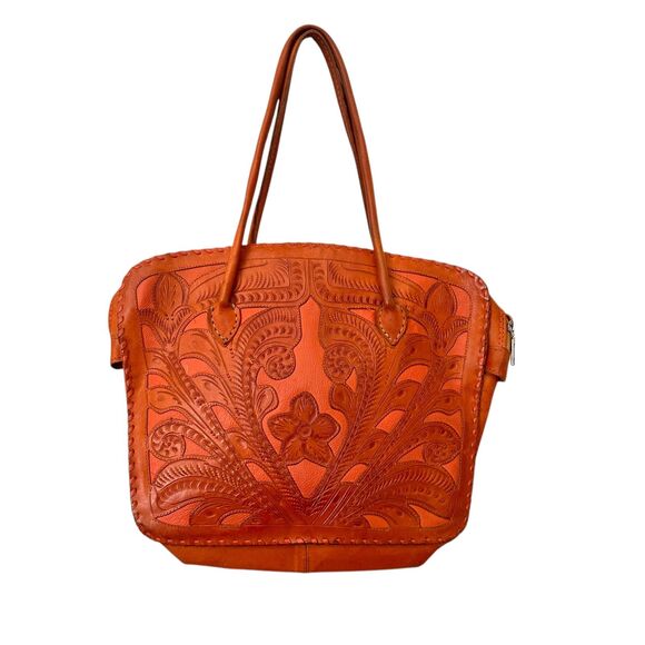 LEADERS IN LEATHER Tote Leather Shoulder Bag - Picture 2 of 5